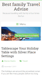 Mobile Screenshot of bestfamilytraveladvise.com